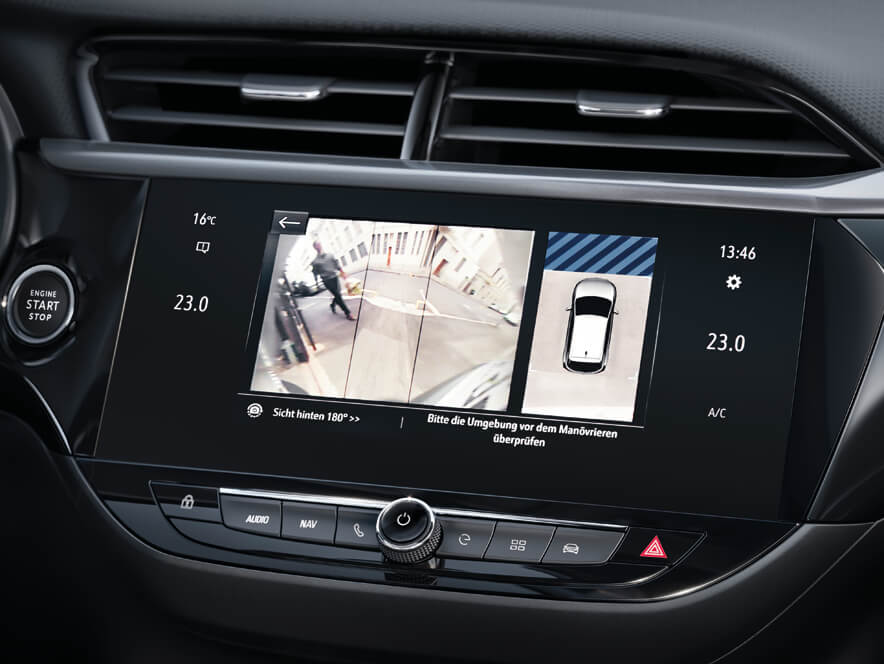 Камера зворотного огляду з кутом огляду на 180°