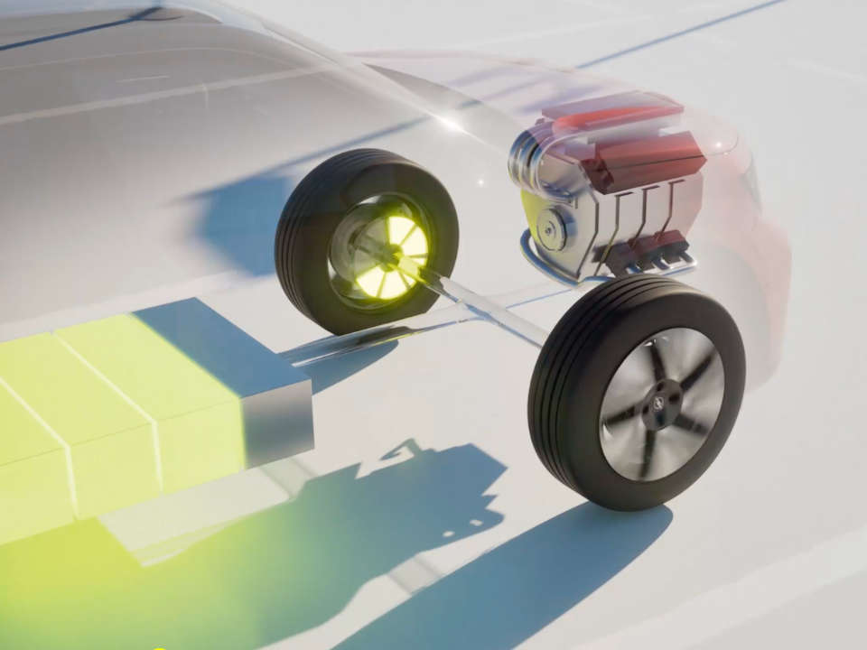 Opel Frontera, принцип дії гібридного привода